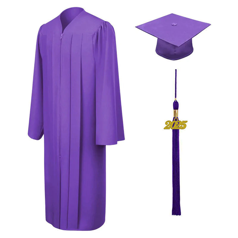 Matte Purple Graduation Gown Cap 57XL 6 0 6 2 Fullfit