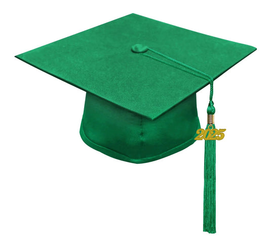 Eco-Friendly Emerald Green High School Cap & Tassel - Graduation Caps