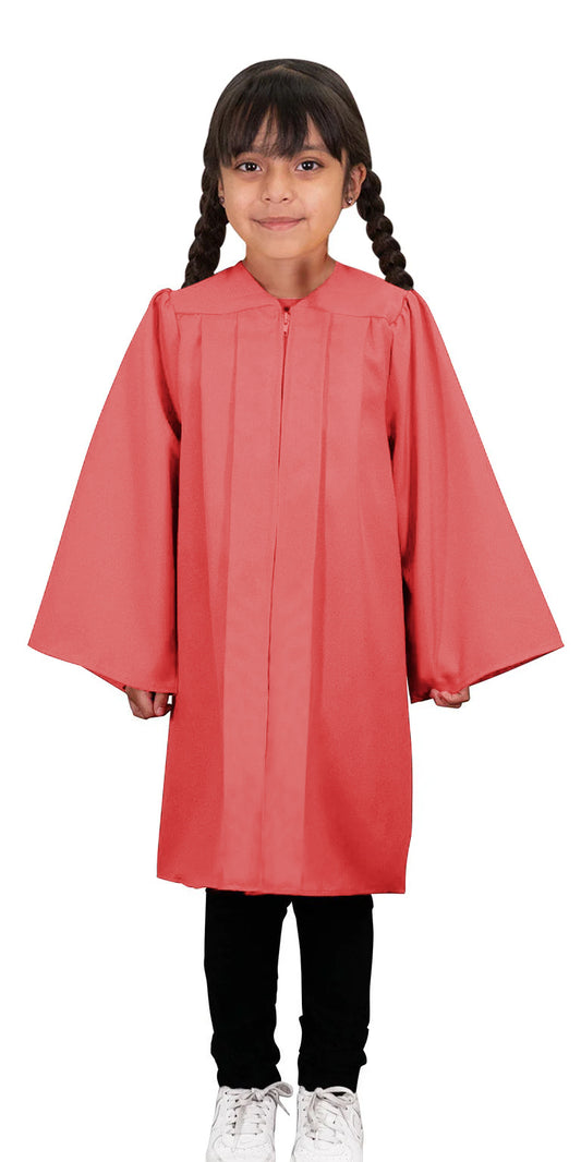 Child Matte Pink Graduation Gown - Preschool & Kindergarten Gowns