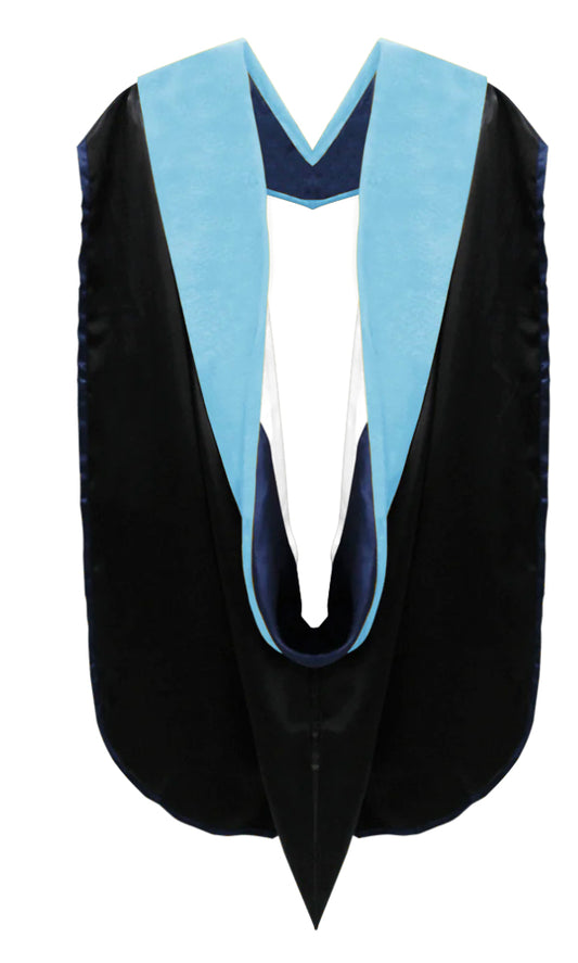 Doctor of Education Hood - Navy Blue & White