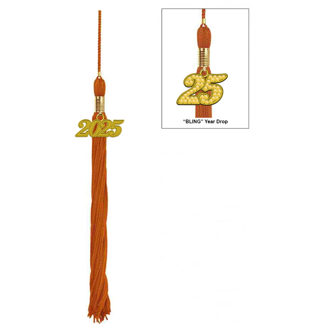 Orange Graduation Tassel - College & High School Tassels