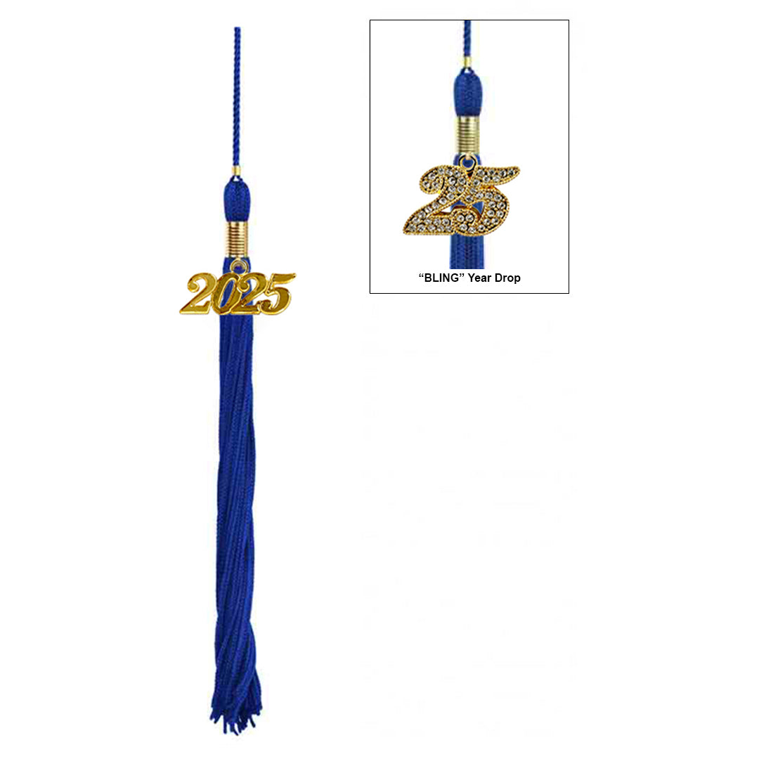 Shiny Royal Blue High School Cap & Tassel - Graduation Caps