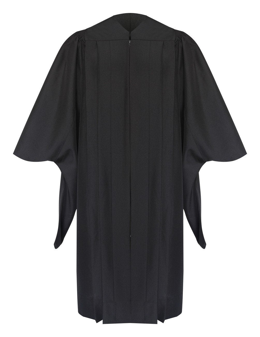 Black masters graduation gown best sale